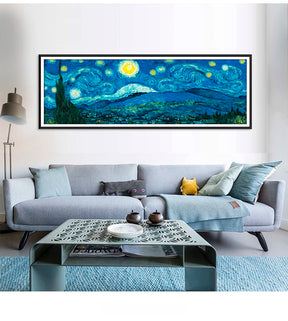 Punto de Cruz: La Noche Estrellada Largo - 117x43cm