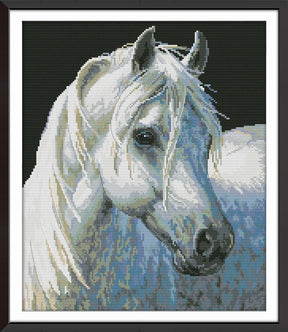 Caballo blanco - 41x35cm - Coral Artes - MX