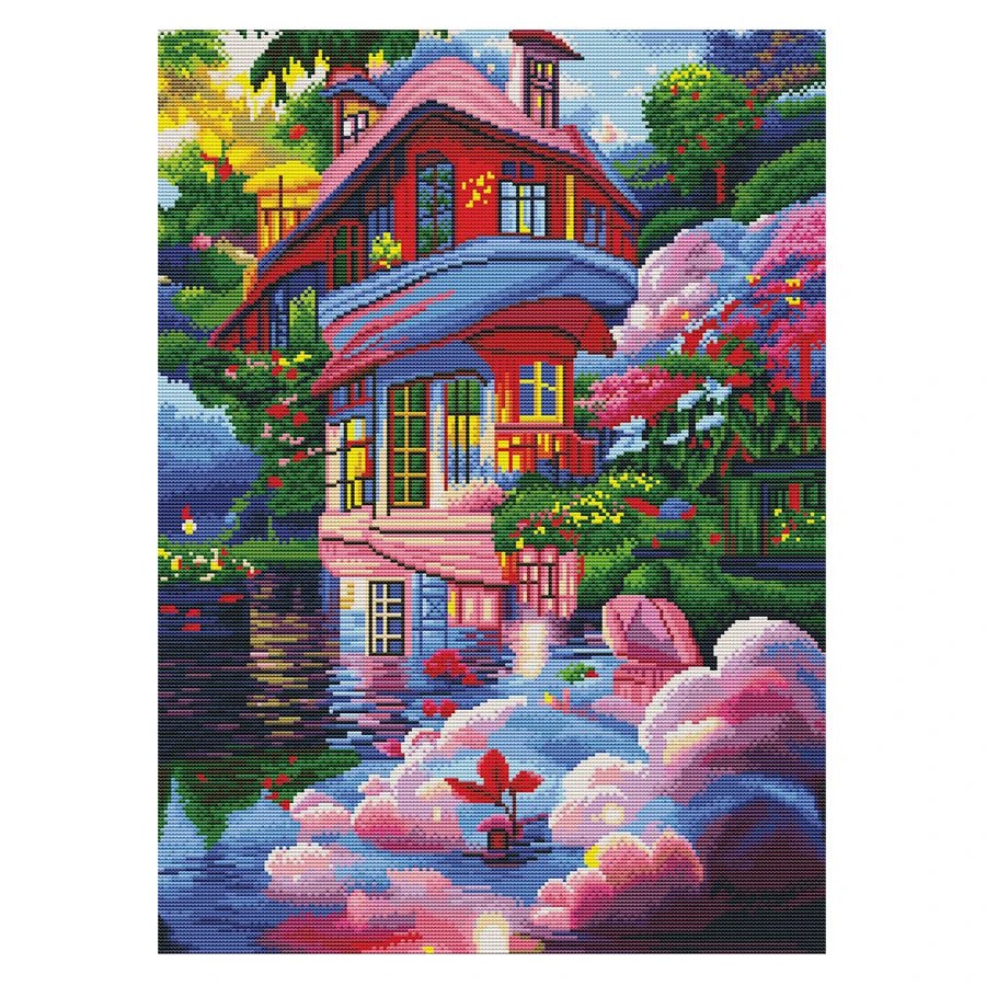 Cabaña de los Sueños - 67x51cm - Coral Artes - MX